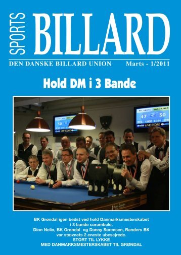 Hold DM i 3 Bande - Den Danske Billard Union