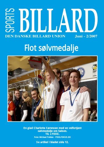 Flot sølvmedalje - Den Danske Billard Union