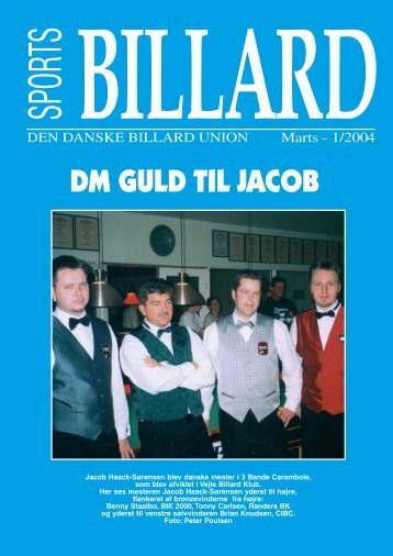 DM GULD TIL JACOB - Den Danske Billard Union