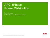 APC 3phase Power Distribution