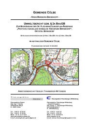 umweltbericht gem. § 2a baugb - Gemeinde Cölbe