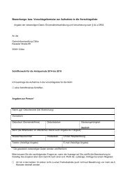 Bewerbungs- bzw. Vorschlagsformular zur ... - Gemeinde Cölbe