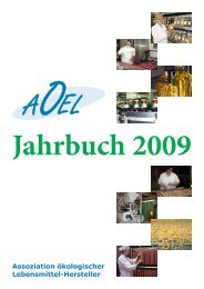 AoeL Jahrbuch 2009 - Assoziation ökologischer Lebensmittel ...