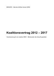 Koalitionsvertrag NRW