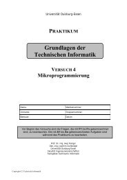 Versuch 4: Mikroprogrammierung - Technische Informatik