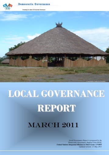 LOCAL GOVERNANCE REPORT - Unmit