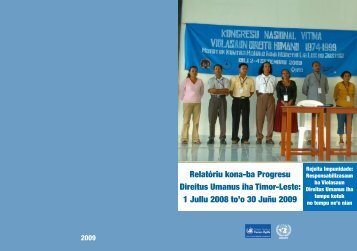 Relatóriu kona-ba Progresu Direitus Umanus iha Timor-Leste: 1 ...