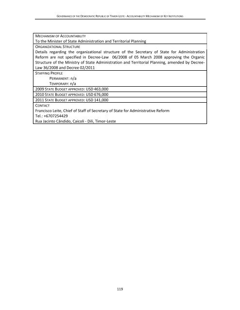 Key Institutions Report final 15 December 2011 - Unmit