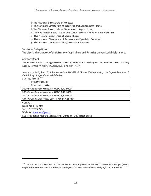 Key Institutions Report final 15 December 2011 - Unmit