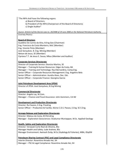 Key Institutions Report final 15 December 2011 - Unmit