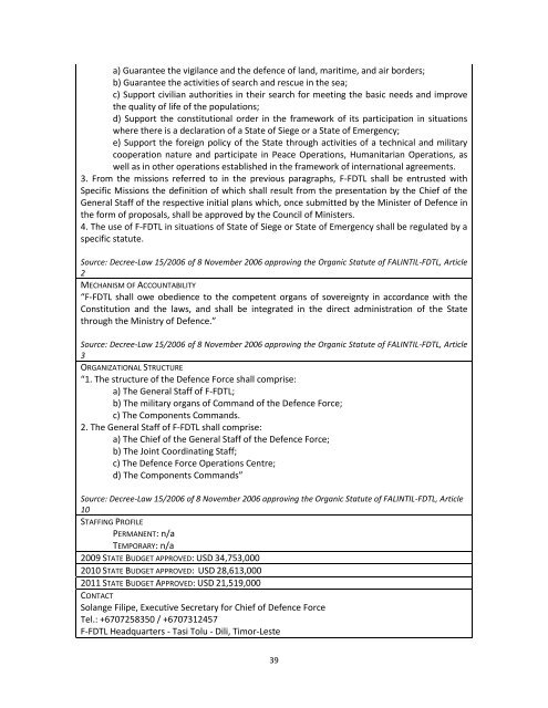 Key Institutions Report final 15 December 2011 - Unmit