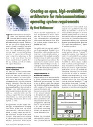 operating system requirements - Embedded Computing Design