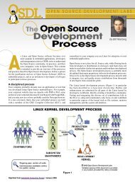 OSDL - The Open Source Development Process - Embedded ...