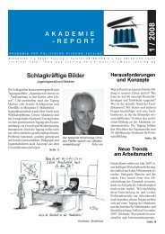 REPORT - Akademie für Politische Bildung Tutzing