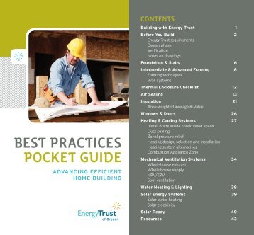 Best practices pocket guide - Energy Trust of Oregon