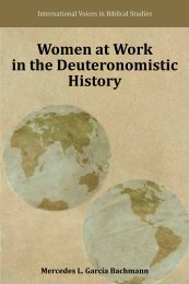 Women at Work in the Deuteronomistic History - International Voices ...