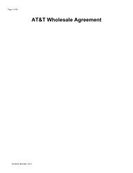 AT&T Wholesale Agreement - AT&T Clec Online