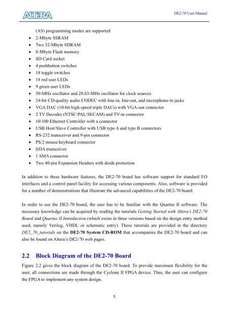 DE2-70 Manual - Computation Structures Group