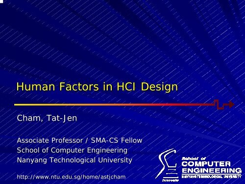 Human Factors in HCI Design