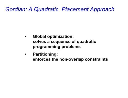 VLSI CAD Flow: Logic Synthesis, Placement and Routing 6.375 ...