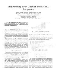 Implementing a Fast Cartesian-Polar Matrix Interpolator - MIT