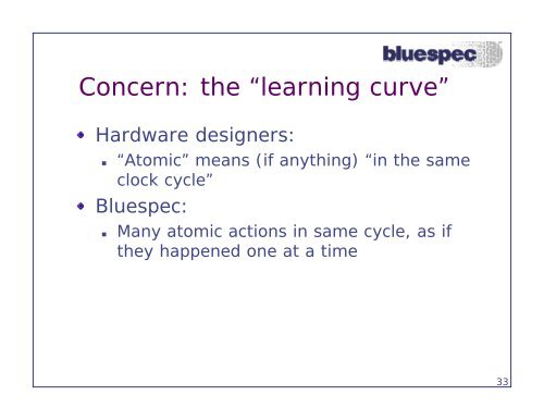 BlueSpec - Computation Structures Group - MIT