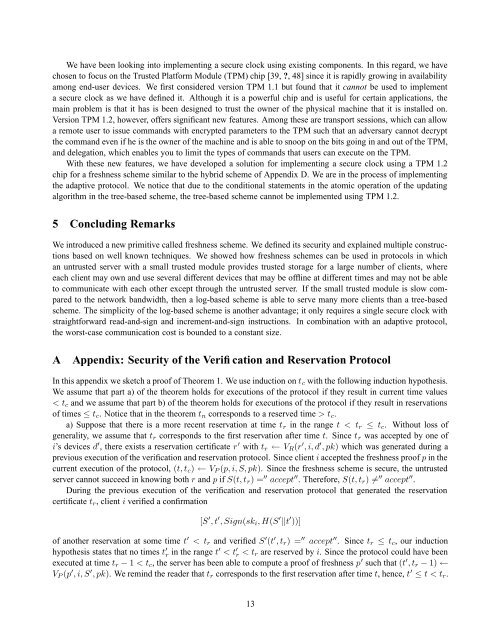 Proof of Freshness - Computation Structures Group - MIT