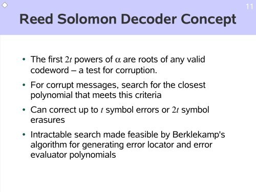 Reed Solomon Decoder - Computation Structures Group