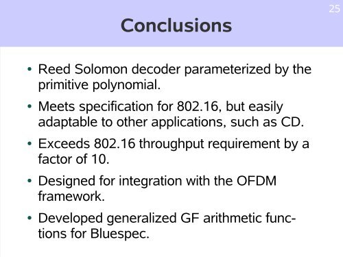 Reed Solomon Decoder - Computation Structures Group