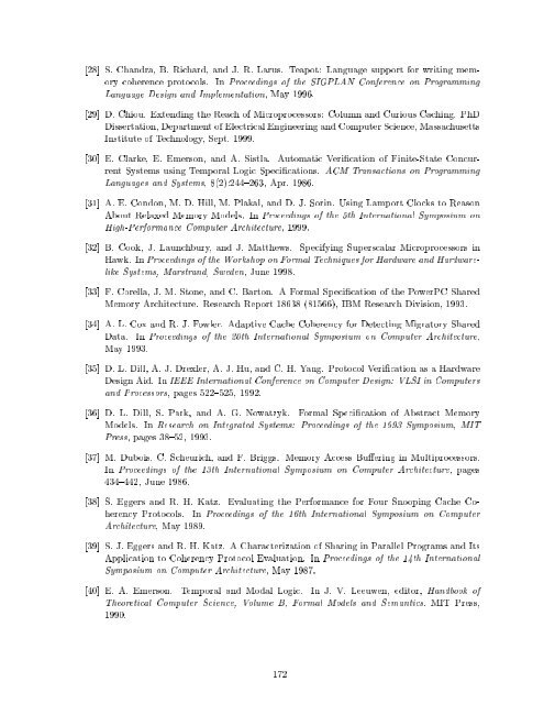 Design and Verification of Adaptive Cache Coherence Protocols ...