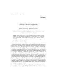 Trisomy 8 mosaicism syndrome