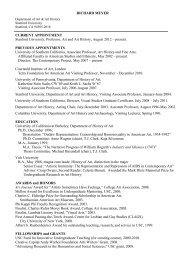 cv post-doc copy 2 - Department of Art & Art History - Stanford ...