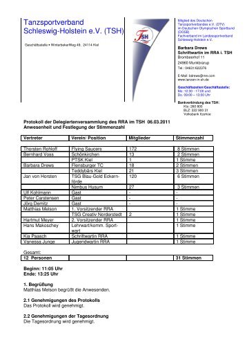 Tanzsportverband Schleswig-Holstein e.V. (TSH)