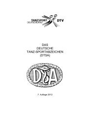 DAS DEUTSCHE TANZ-SPORTABZEICHEN (DTSA) - DTV