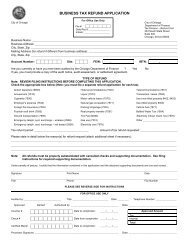BUSINESS TAX REFUND APPLICATION - City of Chicago