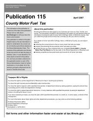 Publication 115 - Illinois Department of Revenue - State of Illinois