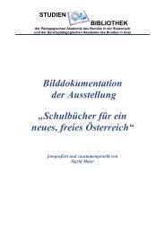 Schulbücher für ein neues, freies Österreich - Studienbibliothek der ...