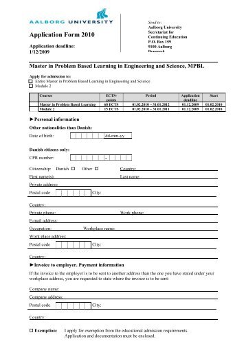 Application Form 2010