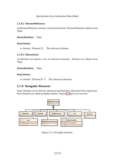 Specification of an Architecture Meta-Model - SPES 2020