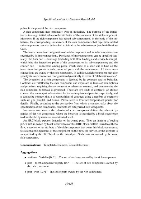 Specification of an Architecture Meta-Model - SPES 2020