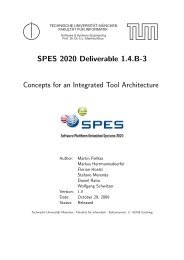 SPES 2020 Deliverable 1.4.B-3 Concepts for an Integrated Tool ...