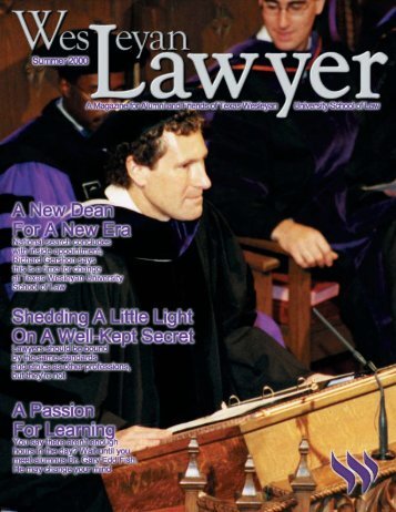 21903 TWLS summer2000 - Texas Wesleyan School of Law - Texas ...