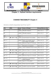 Chapter 3 : Payload interface requirements CHANGE ... - Cnes