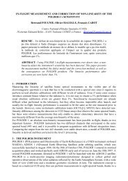 IN FLIGHT MEASUREMENT AND CORRECTION OF NON ...