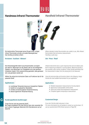 Handmess-Infrarot-Thermometer Handheld ... - Temperatur-Shop
