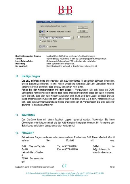 LogBox RHT Feuchte- und Temperatur ... - Temperatur-Shop