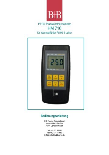 HM 710 - Temperatur-Shop