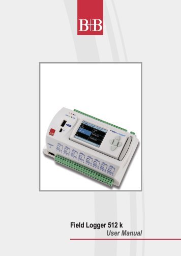 Field Logger 512 k User Manual - Temperatur-Shop