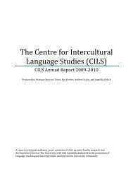 The Centre for Intercultural Language Studies (CILS)