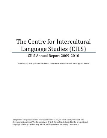 The Centre for Intercultural Language Studies (CILS)